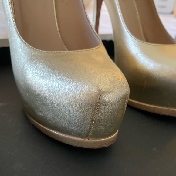 YSL TRIBTOO 105 PUMP GOLD- SIZE 38 - Picture 5 of 10